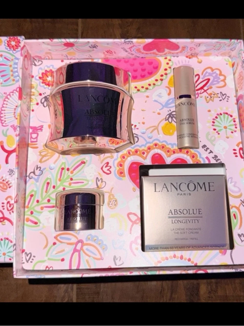 Lancôme Pink Floral Decorative Gift Box